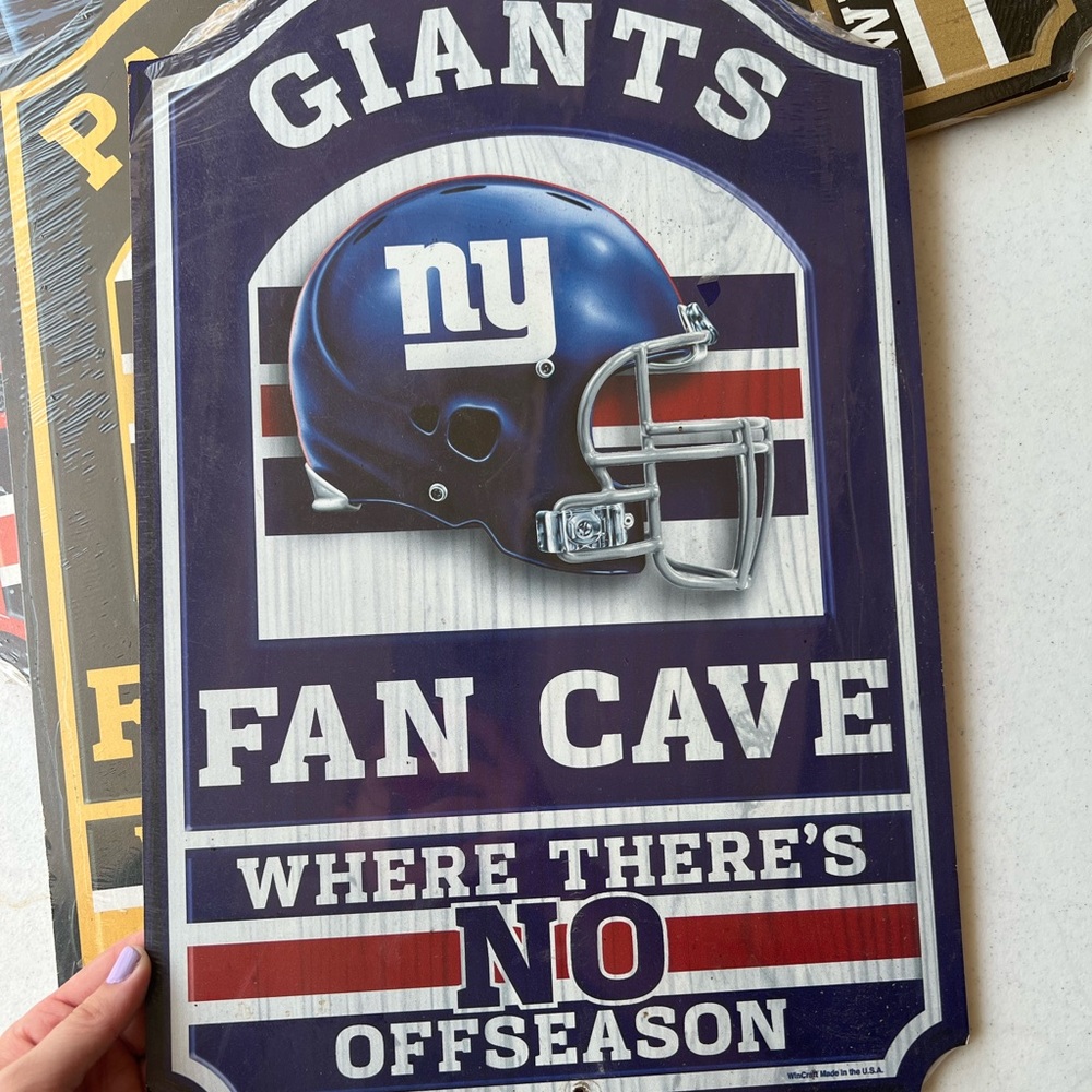 Giants Wooden NFL team plaque